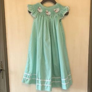 Little Girl’s Smocked Dress Easter